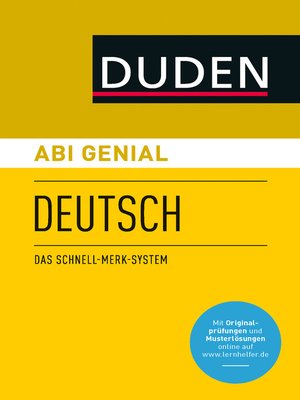 cover image of Abi genial Deutsch